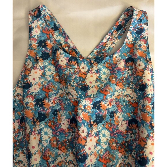 THE NORTH FACE Amphibious Active Romper Girls XL 14/16 Blue Floral Short Stretch - Picture 6 of 16